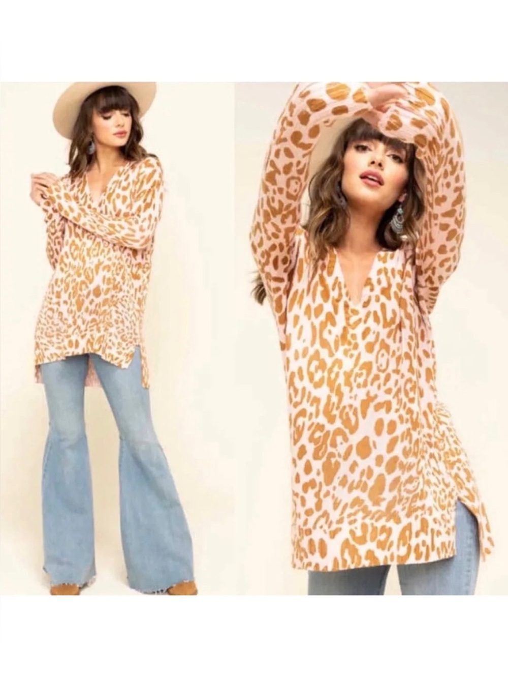SHOW ME YOUR MUMU Cliffside Pink Leopard XS